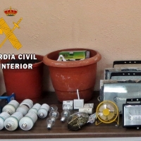Descubren un invernadero de 'maría' en la investigación de varios robos