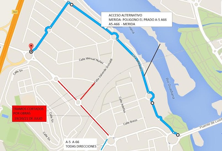 Continúa cortada la avenida Duque de Almada por retrasos en las obras