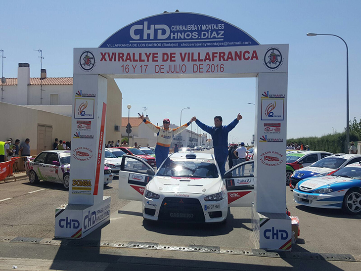 Casimiro y Ortiz ganan el XVI Rally Ciudad de Villafranca