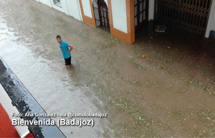 Nuevas inundaciones en el sur de Badajoz debido a las tormentas