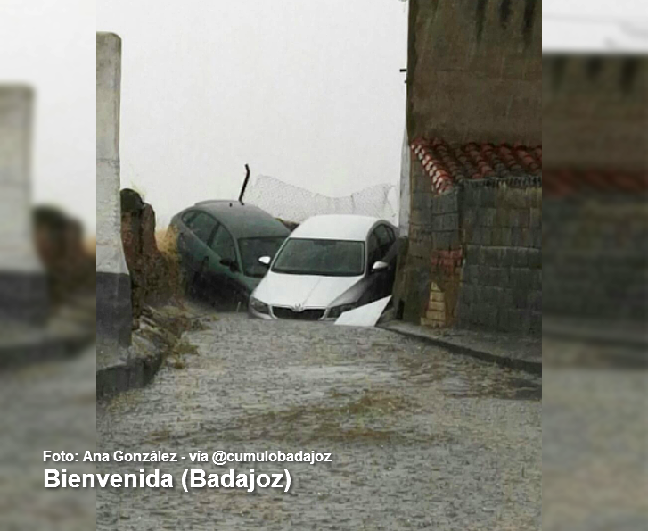 Nuevas inundaciones en el sur de Badajoz debido a las tormentas