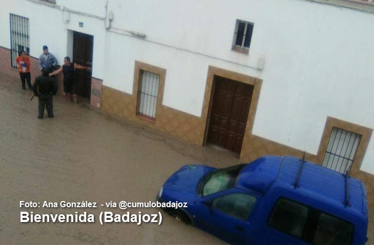 Nuevas inundaciones en el sur de Badajoz debido a las tormentas