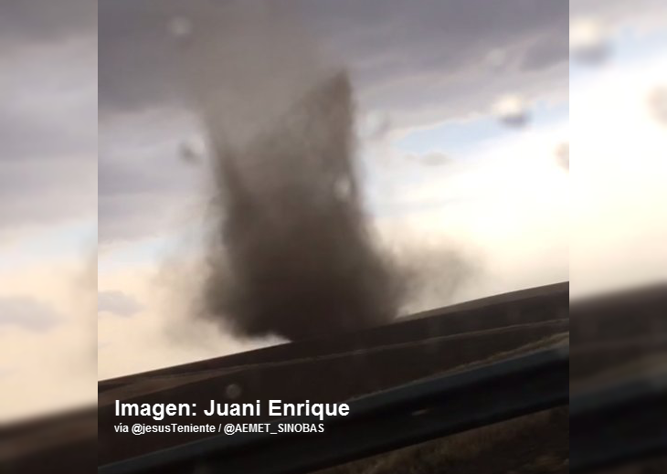 Un tornado se dejó ver en Monesterio el pasado 7 de julio