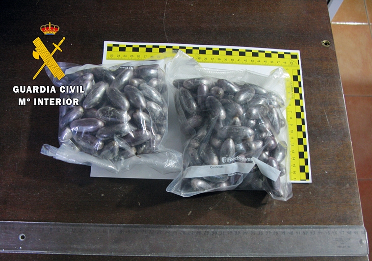 Detenido cuando transportaba 162 bellotas de hachís por la A-66