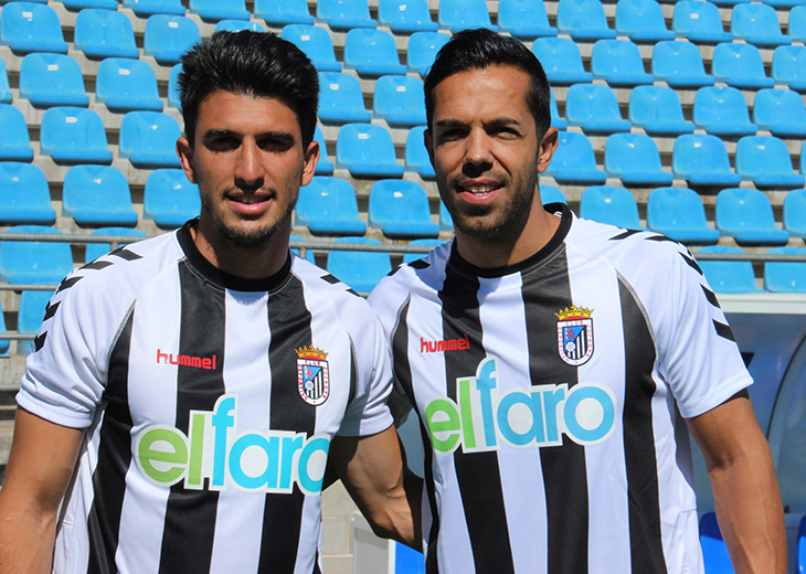 El CD Badajoz presenta a Joaqui Flores y Alex Herrera