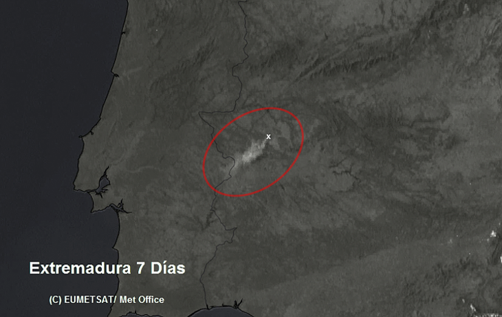 El incendio en Cáceres es visible desde el espacio