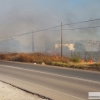 La carretera de la Corte (Badajoz) afectada por las llamas