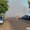 La carretera de la Corte (Badajoz) afectada por las llamas