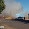 La carretera de la Corte (Badajoz) afectada por las llamas