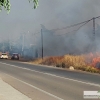 La carretera de la Corte (Badajoz) afectada por las llamas