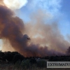 Nuevos medios se suman a la extinción del incendio de Cáceres