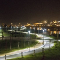 Carrera solidaria nocturna en el Parque del Guadiana
