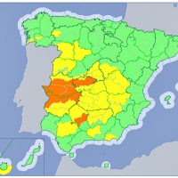 La alerta naranja se mantiene hoy jueves en varias zonas de la región