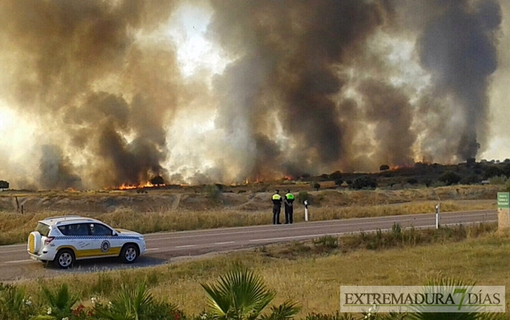 El Infoex desactiva el nivel 1 en el incendio de Cáceres