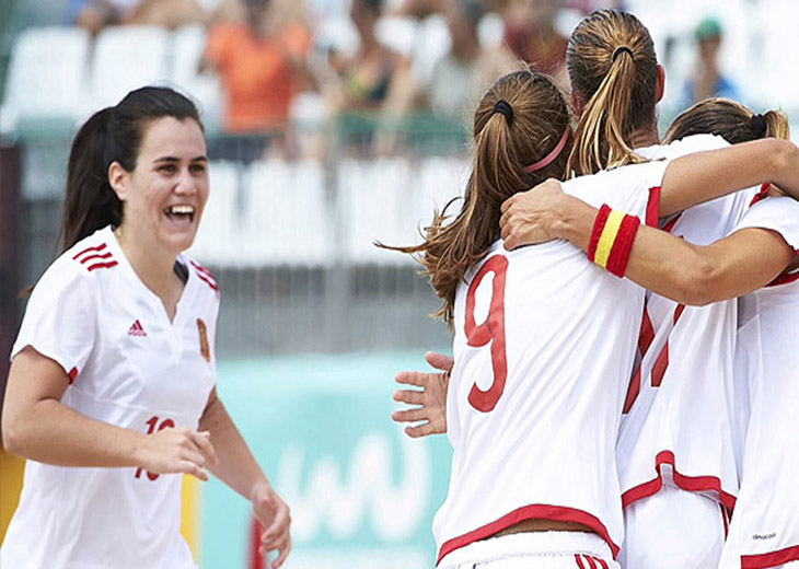Una extremeña es campeona del Mundialito Europeo de fútbol playa con España