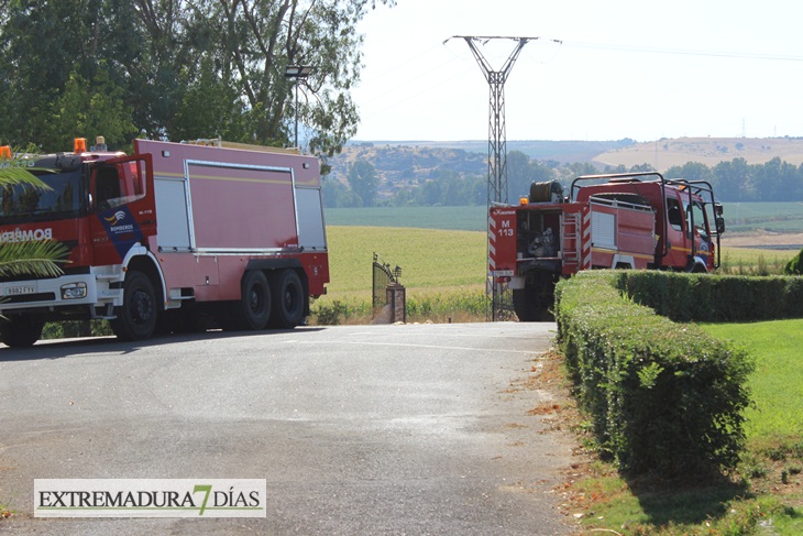 Imágenes del incendio cerca de Mérida