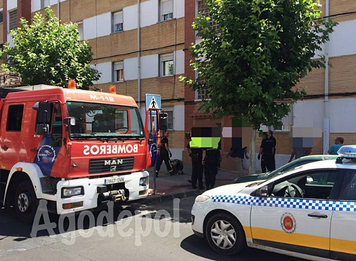 Incendio en una vivienda en la Avenida Juan Carlos I de Mérida