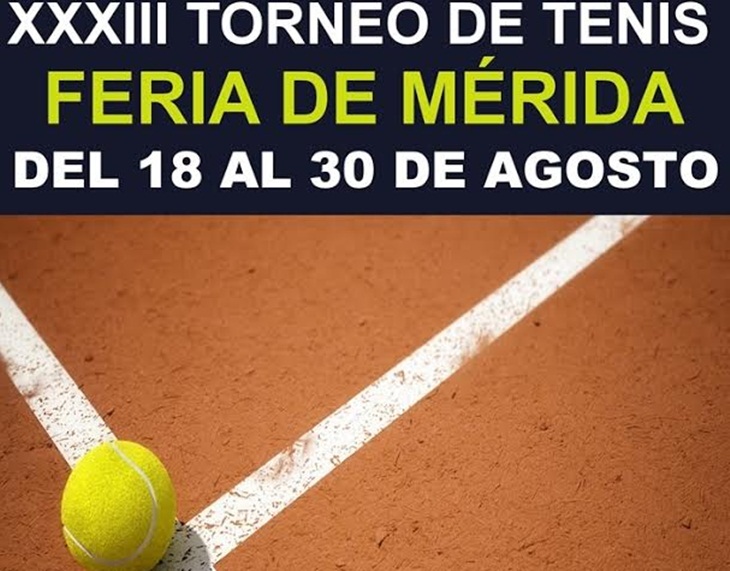 Abierto el plazo de inscripción para el Torneo de Tenis Feria de Mérida