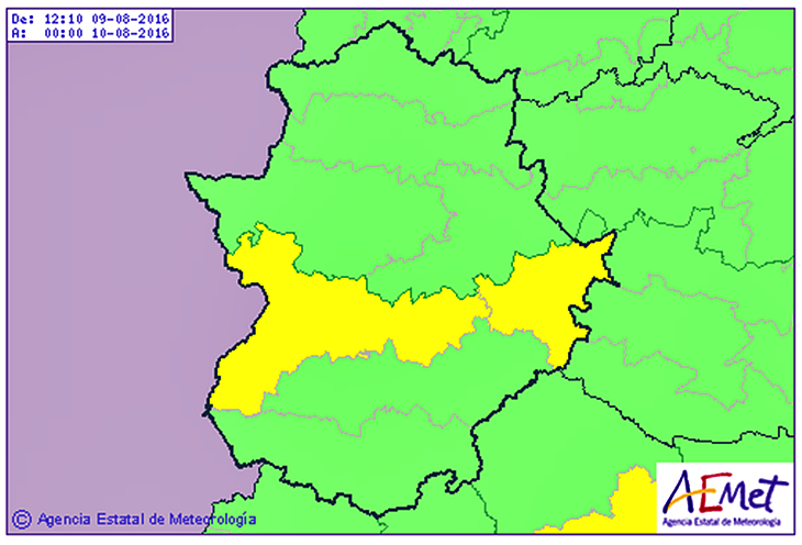 La alerta por calor se mantiene hoy en algunas zonas de la región