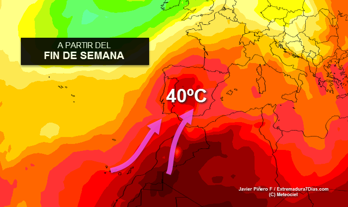 Los 40ºC volverán a Extremadura la próxima semana, ¿hasta cuándo?