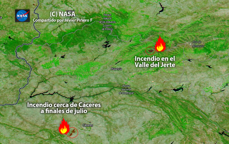 La verdadera huella del incendio en el Valle del Jerte