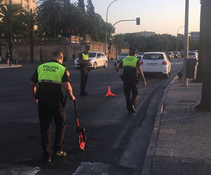 Atropellan  a un ciclista en Puerta de Palmas (Badajoz)