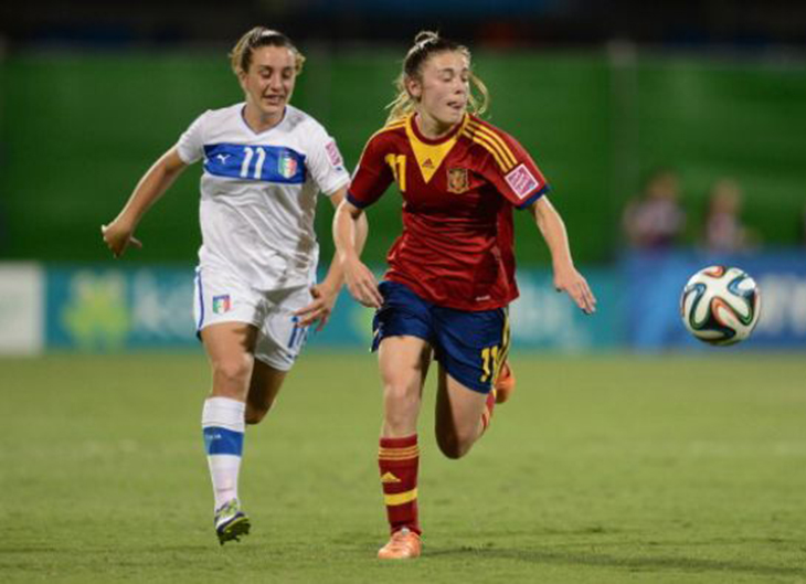 La extremeña Carmen Menayo, subcampeona europea de fútbol sub-19