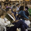 Imágenes de la noche de fados en la plaza de la República de Elvas