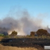 Incendio en las inmediaciones de Carrefour-Valverde en Badajoz