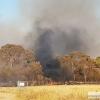 Incendio en las inmediaciones de Carrefour-Valverde en Badajoz