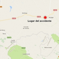 Un joven queda atrapado tras accidentarse con su camión en Azuaga