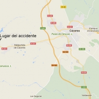 Un fallecido en accidente cerca de Cáceres