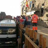 Diez heridos en el encierro popular de Esparragosa de Lares (Badajoz)