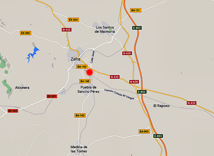 El accidente de un camión obliga a cortar el tráfico ferroviario en Zafra