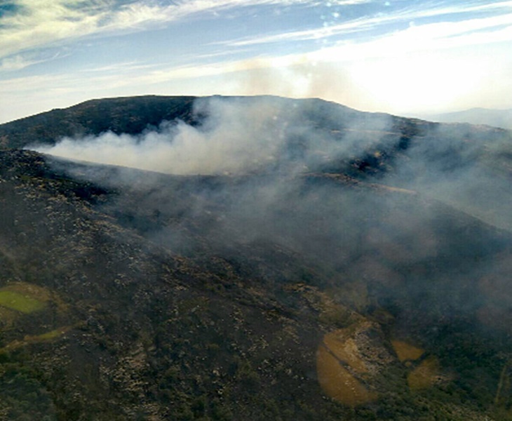 Resurge el incendio en el Valle del Jerte