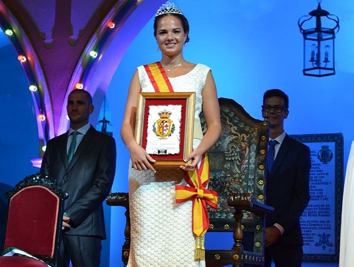 Celia Marín, reina de la Vendimia de los Santos de Maimona