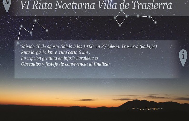 Las estrellas y el paisaje, protagonistas en la VI Ruta Nocturna Villa de Trasierra