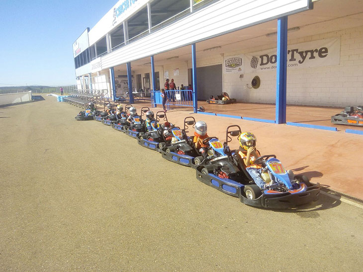 Éxito rotundo del karting en Talavera la Real
