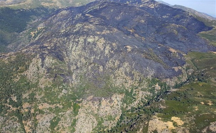 Extinguido el incendio en Los Infiernos tras quemar 1.093 hectáreas