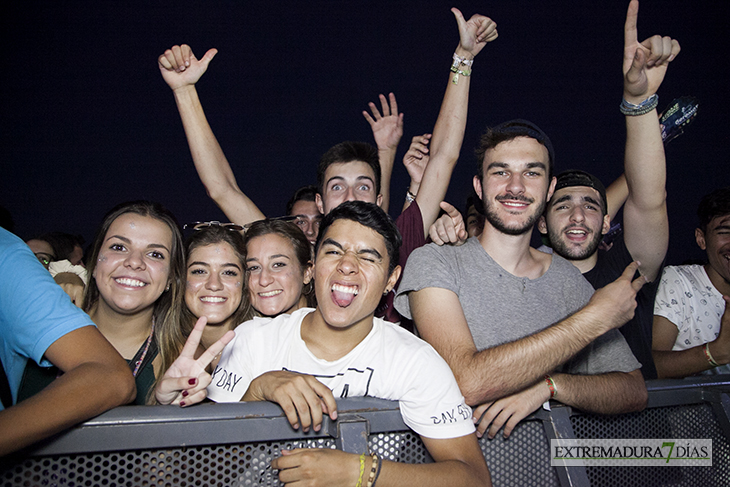 Ambiente en el concierto de David Guetta en Mérida