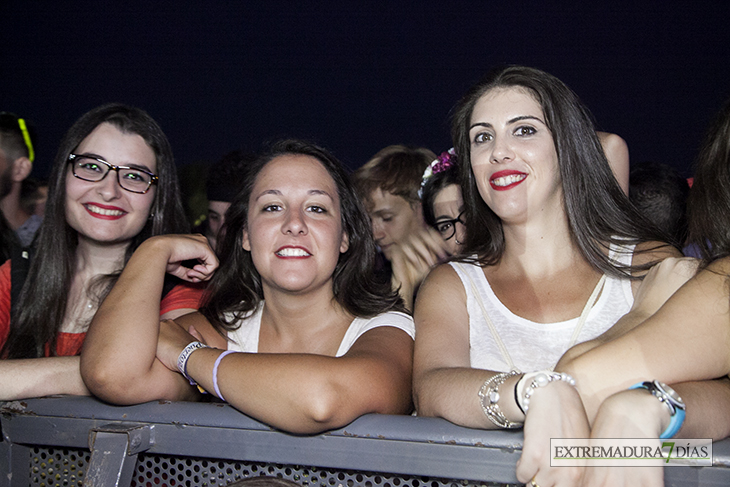 Ambiente en el concierto de David Guetta en Mérida