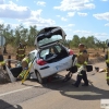 Accidente de tráfico en la carretera Badajoz-Corte de Peleas