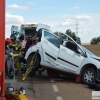 Accidente de tráfico en la carretera Badajoz-Corte de Peleas