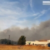 Un incendio de grandes dimensiones afecta a Badajoz desde Portugal