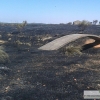 Día después del incendio en la Frontera de Caya (Badajoz)