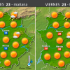 Previsión meteorológica en Extremadura. Días 22, 23 y 24 de septiembre