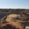 Día después del incendio en la Frontera de Caya (Badajoz)
