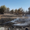 Día después del incendio en la Frontera de Caya (Badajoz)