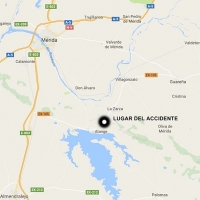 Dos jóvenes heridos en un accidente en Alange (Badajoz)