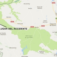 Fallece un hombre en un accidente en Valencia de Alcántara (Cáceres)